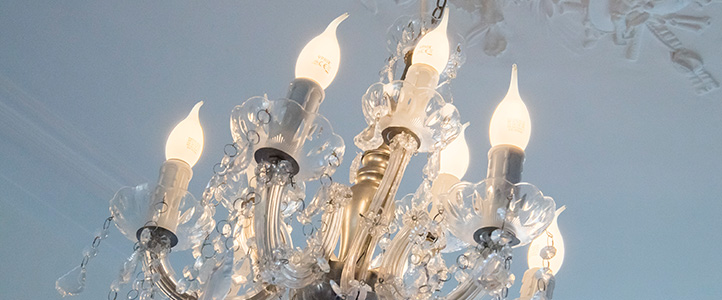 E14 LED-Lampen in Kronleuchter