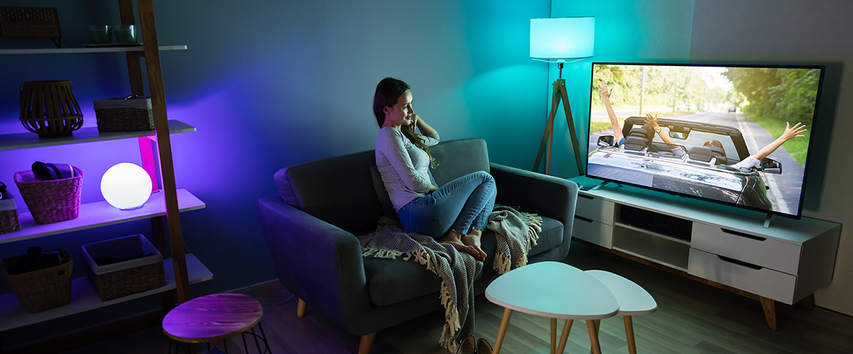 Smart HOME Beleuchtung im Wohnzimmer