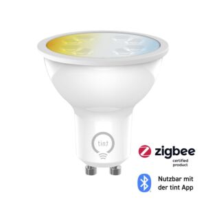 Tint Smart GU10 4,7W LED Spot Einstellbares Weißlicht | Zigbee 3.0 & Bluetooth | Dimmbar | 2700K - 6500K
