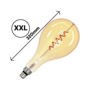 Smarte E27 LED-Birne Retro Gold XXL Tint