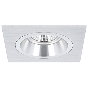 Einbaustrahler Milano quadratisch Aluminium vertieft