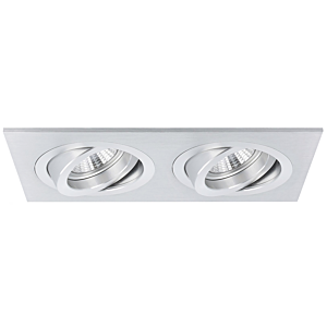 Einbaustrahler Torino doppelt Aluminium schwenkbar