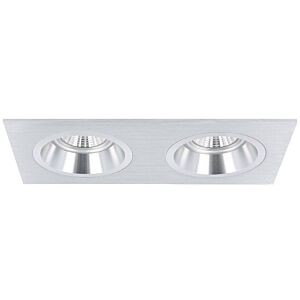 Einbaustrahler Milano doppelt Aluminium vertieft