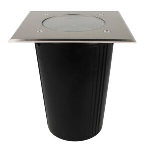 Bodeneinbaustrahler Novus GU10 Edelstahl IP67 quadratisch schwenkbar