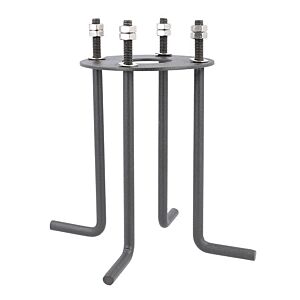 Betonanker Risa rund Schwarz