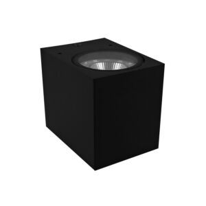 Wandleuchte Kubbe down Schwarz IP44 GU10