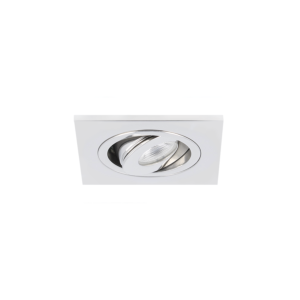 LED Einbaustrahler Alba quadratisch 3W 2700K Edelstahl IP65 dimmbar schwenkbar