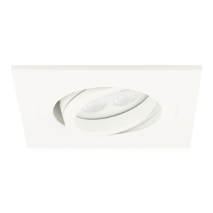 LED Einbaustrahler Lecco quadratisch 5W 2700K Weiß IP65 dimmbar schwenkbar