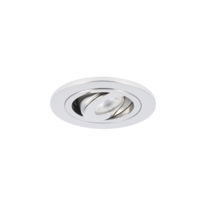 LED Einbaustrahler Monza rund 3W 2700K Edelstahl IP65 dimmbar schwenkbar