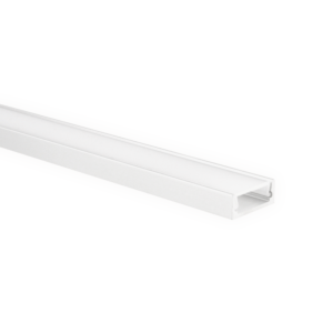 LED-Streifen Profil Felita Weiß extra niedrig 1m inkl. milchweißer Abdeckung