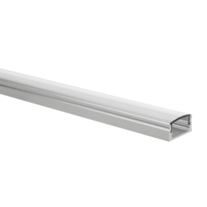 LED-Streifen Profil Potenza Aluminium niedrig 1m inkl. transparente Abdeckung