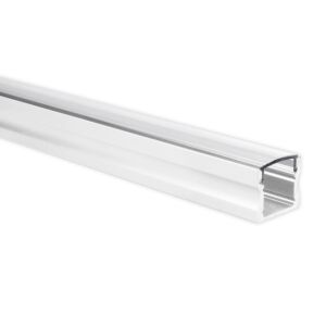 LED-Streifen Profil Potenza Weiß hoch 1m inkl. transparente Abdeckung
