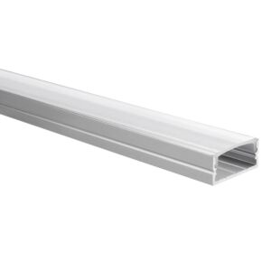LED-Streifen Profil Senisa breit 1m inkl. transparente Abdeckung