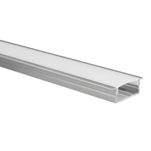 LED-Streifen Profil Marconia Aluminium breit 1m inkl. milchweißer Abdeckung
