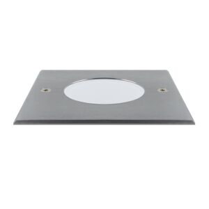 Bodeneinbaustrahler Alexis GU10 Edelstahl IP67 quadratisch milchweiß