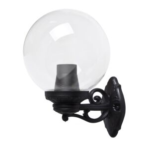 Wandleuchte G250 Schwarz klares Glas E27 IP55