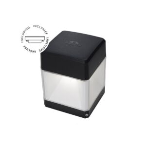 Wandleuchte Elisa Schwarz klares Glas GX53 3W 3000K/4000K/6500K IP55