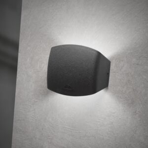 Wandleuchte Abram Schwarz IP55 inkl. R7S 4W 2700K/4000K/6500K