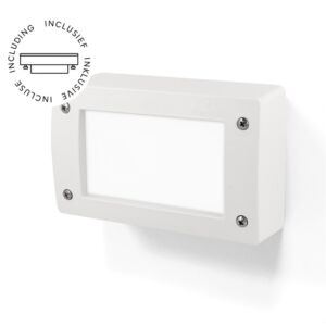 Wandleuchte Extraleti Weiß milchweiß Glas GX53 3W 3000K IP66