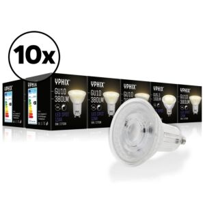 GU10 LED-Lampe Izar 10er-Pack 36° 4,7W 2700K dimmbar