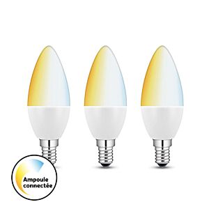 Smart LED tint 3er-Pack E14 5,8W 2700K-6500K Weiß