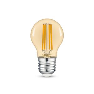 E27 LED Filament Lampe Atlas G45 gold 4,5W 1800K dimmbar
