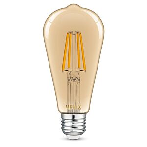 E27 LED Filament Lampe Edison Atlas ST64 4,5W 2200K dimmbar Amber