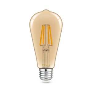 E27 LED Filament Lampe Edison Atlas ST64 amber 4W 2200K dimmbar
