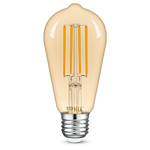 E27 LED Filament Lampe Edison Atlas ST64 8W 2200K dimmbar gold