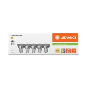 GU10 LED Lampe Performance 5-Pack 36° 3,7W 3000K Dimmbar