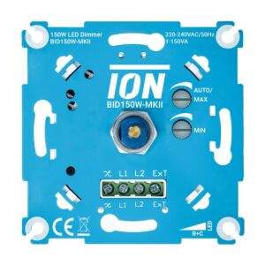 LED Dimmer 0,3-150W Einbau 230V Phasenabschnitt