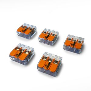 Wago-Klemmen – Set mit 5 Stück – 3-polig 4 mm²