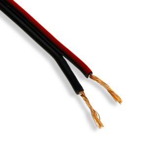 Ledstreifen Kabel-Rolle 3 m – 2x0,75 mm² Schwarz/Rot für 12V und 24V LED-Streifen