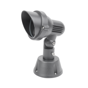 Montagehalter Grau für Ashdown Erdspießstrahler – geeignet für Wand- & Flächenmontage