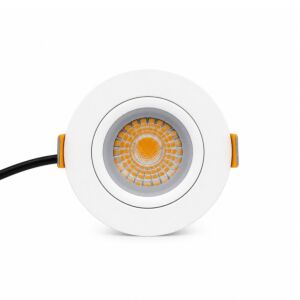 LED Einbauspot Parma Weiß 6W 495 lm | dimmbar & schwenkbar | extra warmweiß | IP54