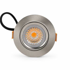 LED Einbauspot Parma gebürstetes Aluminium 6W 495 lm | dimmbar & schwenkbar | extra warmweiß | IP54