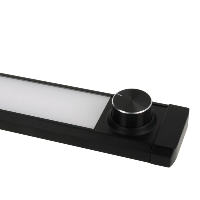 LED-Küchenbeleuchtung 60cm Calina Aufbau 8W switch tone Schwarz dimmbar