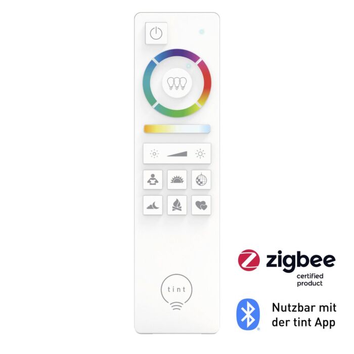 Tint Smart LED Fernbedienung Weiß | Zigbee 3.0 | Bluetooth | Für Smarte Beleuchtung
