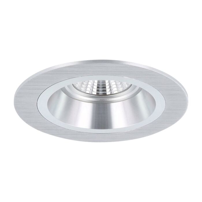 Einbaustrahler Bolzano rund Aluminium vertieft mit Klemmfedern