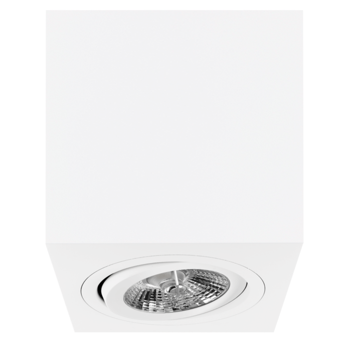 Aufbaustrahler Palermo AR70 Weiß quadratisch schwenkbar