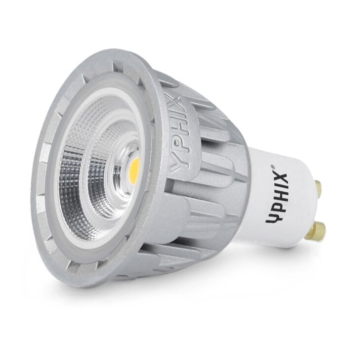 GU10 LED-Lampe Avior Pro 4,5W 2700K dimmbar IP54 alu