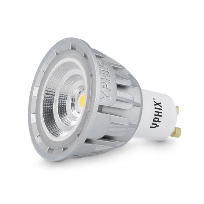 GU10 LED-Lampe Avior Pro 5W 4000K dimmbar IP54 alu