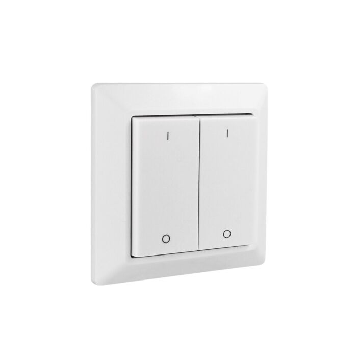Kabellose Wandbedienung Zigbee 2 Zonen auf Bewegungsenergie