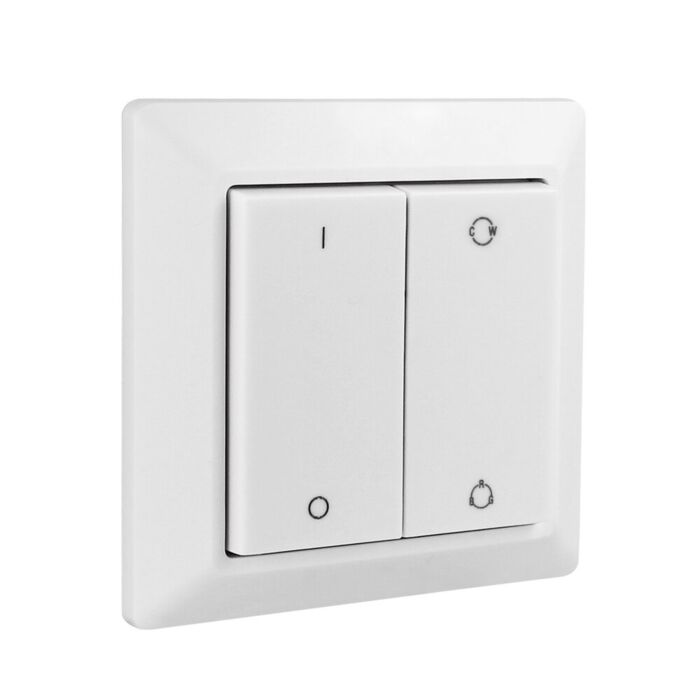 Kabellose Wandbedienung Zigbee 2 Zonen auf Bewegungsenergie