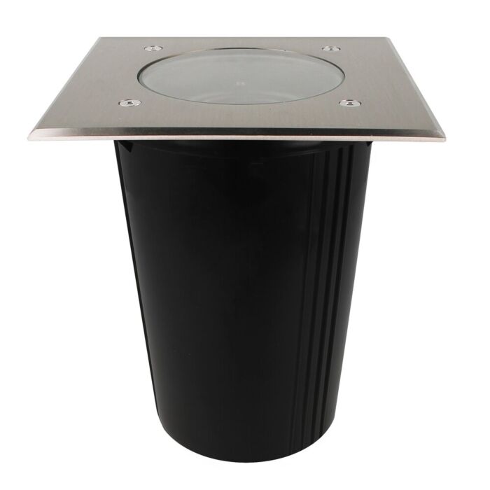 Bodeneinbaustrahler Novus GU10 Edelstahl IP67 quadratisch schwenkbar