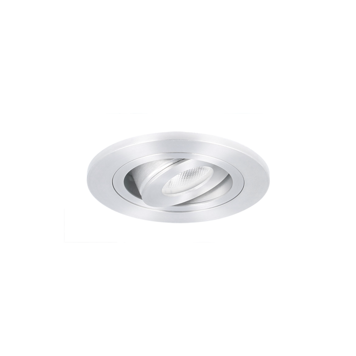 LED Einbaustrahler Monza rund 3W 2700K Aluminium IP65 dimmbar schwenkbar