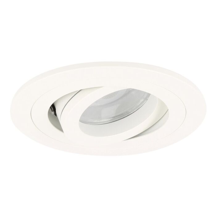 LED-Einbaustrahler Lecco, weiß, quadratisch, IP65 strahlwasserdicht,  dimmbar und neigbar, 5 W (ersetzt 50 W) | LEDdirect