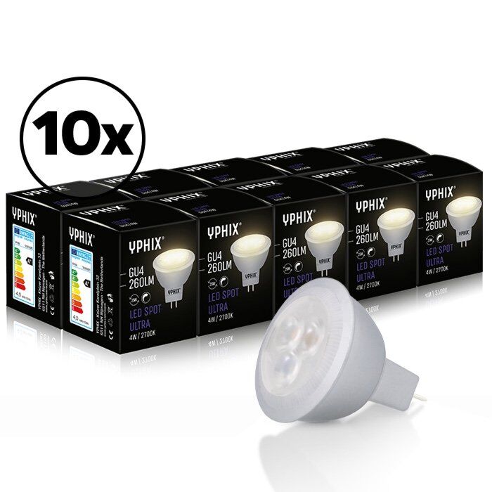 10er pack gu4 mr11 led lampen ultra 4 watt dimmbar ersetzt 25 w leddirect