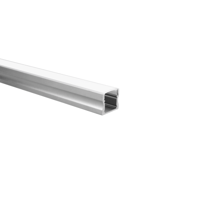 LED-Streifen Profil Potenza Aluminium hoch 1m inkl. milchweißer Abdeckung