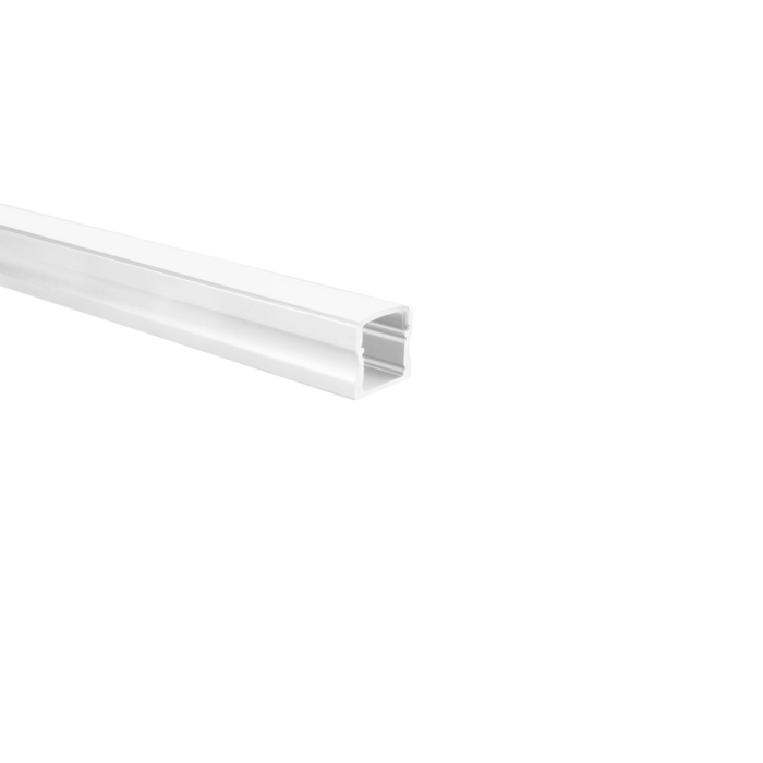 LED-Streifen Profil Potenza Weiß hoch 1m inkl. milchweißer Abdeckung
